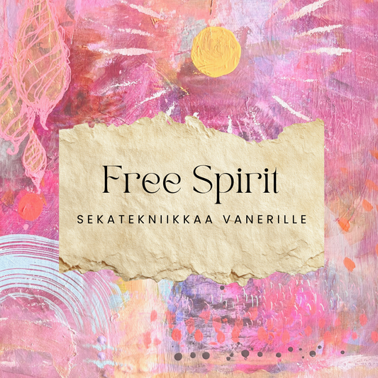 Free Spirit -sekatekniikkaa vanerille