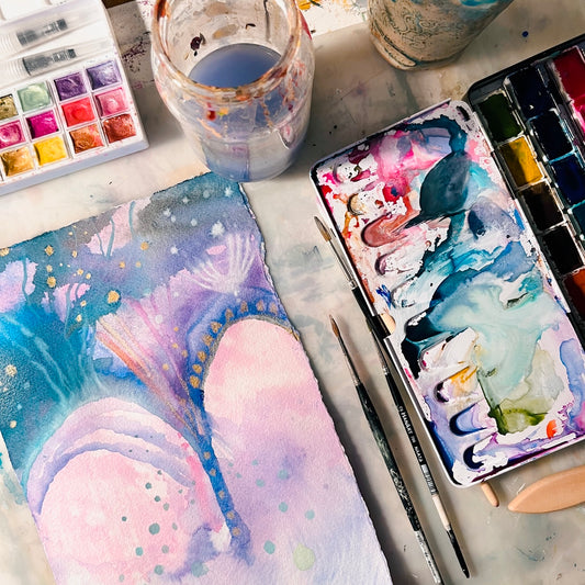 Intuitiivinen akvarelli-ilta 4.12.2025